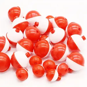 Mixed Size Fishing Floating Balls, 10pcs Hard Plastic Fishing Floating Ball Set, Button Type Round Floating Signs, Outdoor Fishing Accessories, Fishing Gear, Fishing Tackle