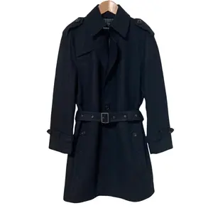 Pre-owned BURBERRY Wool Small Leather Goods Black Label Single Trench Coat