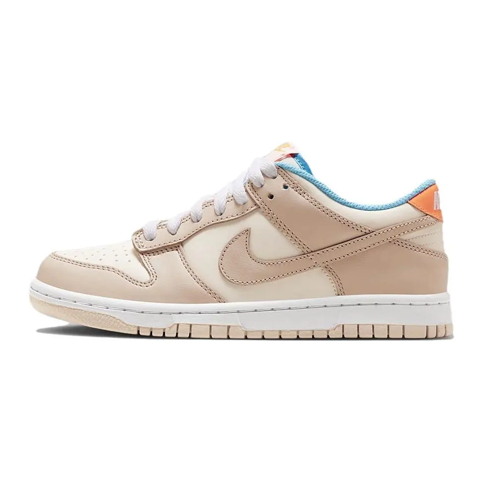Nike Dunk Low Next Nature Sail Beige GS Versatile Comfort Skate Shoes Kids'' Off White FQ6864-111