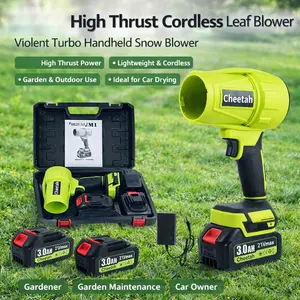 SEEVOLX High Thrust-Cordless Leaf Blower - Violent Turbo Handheld Snow Blower, Lightweight Design, Gardener,Garden Mainte,Car Owner,Suitable for Car Drying After Wash & Outdoor Use