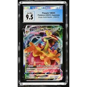 Pokemon Flapple VMAX 008/070 RRR S5I Single Strike Master CGC 10