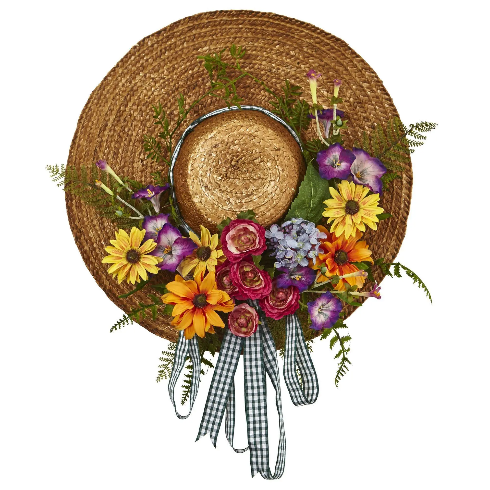 Mixed Flower Hat Wreath Mixed Flower Hat Wreath