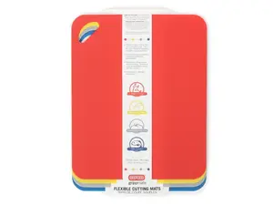 Poly Cutting Mats Set – Durable & Bendable Chopping Boards for Meat, Veggies & More Kitchen Knives