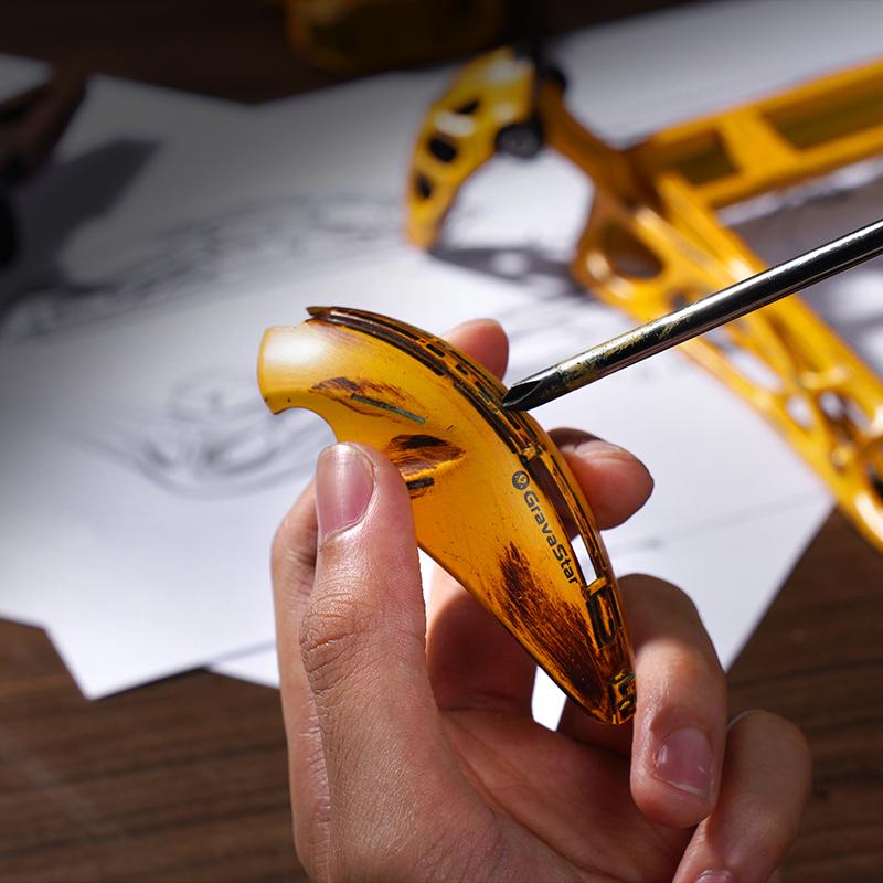 GravaStar Mercury K1 Pro Battle-Worn Yellow Wireless Mechanical Gaming Keyboard, Aluminum Alloy 75% Layout, Hot-Swappable RGB Custom Keyboard with Linear Switches – Handcrafted Battle-Worn Yellow Edition