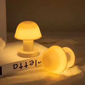 【Cute Mushroom Night Light | Bedside Table Lamp & Aesthetic Desk Decor】Soft Glow LED Ambient Lighting | Cozy Room Decorative Ornament | Trendy Home Essentials for Teens & Kids Retro Mushroom Table Lamp Mushroom Design Table Lamp