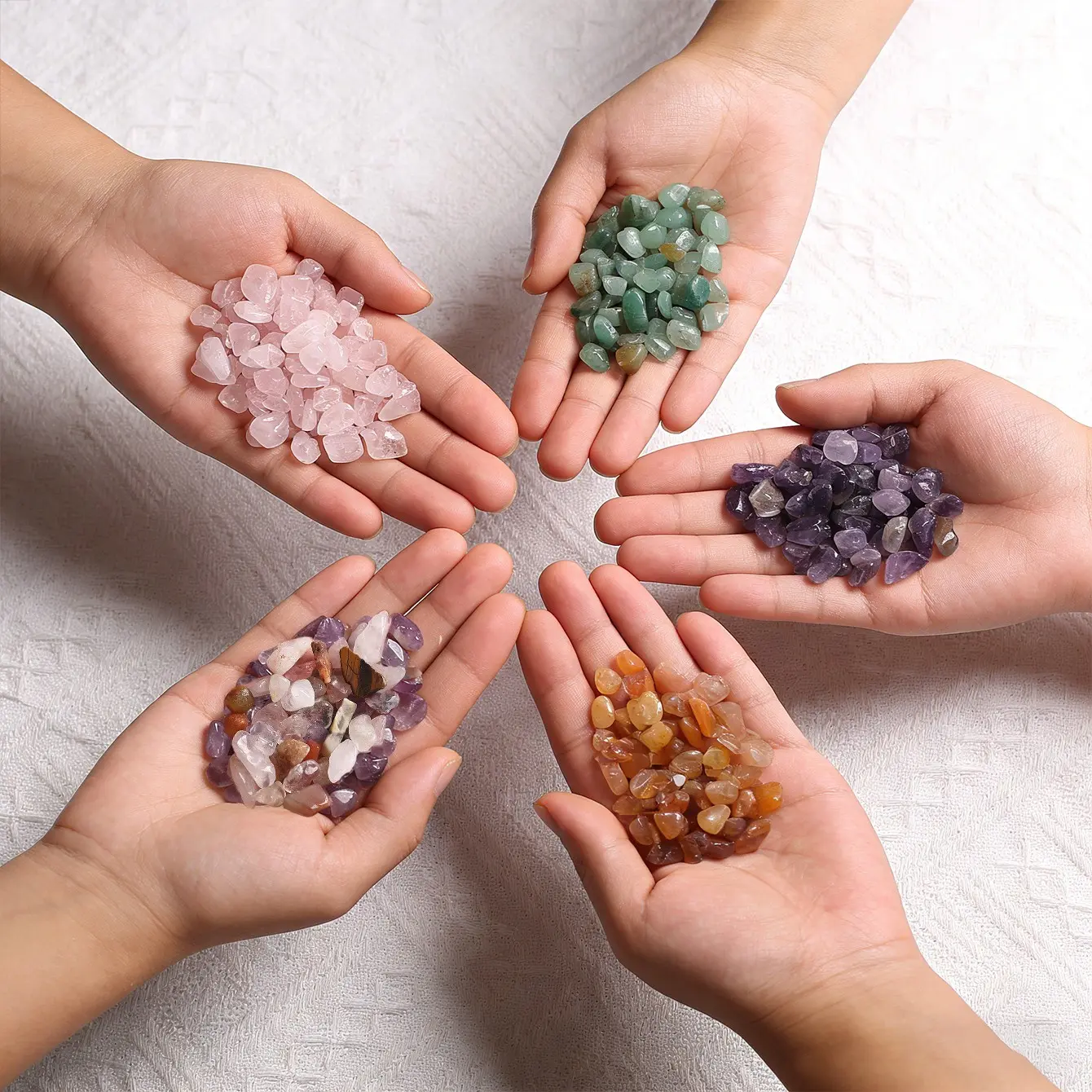 Natural Crystal Chips Bulk Healing Stones for Chakra Healing Crystals, Reiki Meditation, Chakra Balancing, Vase Filler, Succulent & Aquarium Decor, DIY Resin Art Jewelry Making, Aquarium Embellishments