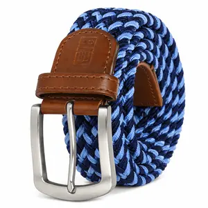 East/18 Men's Perfect Fit Woven Stretch Golf Belt, Atlantic Weave