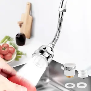 Faucet Sprayer Attachment,Kitchen Faucet Head Replacement 360 °   Rotatable 3-Speed Faucet Extender with Universal Aluminum Adapter  Kitchen Sink