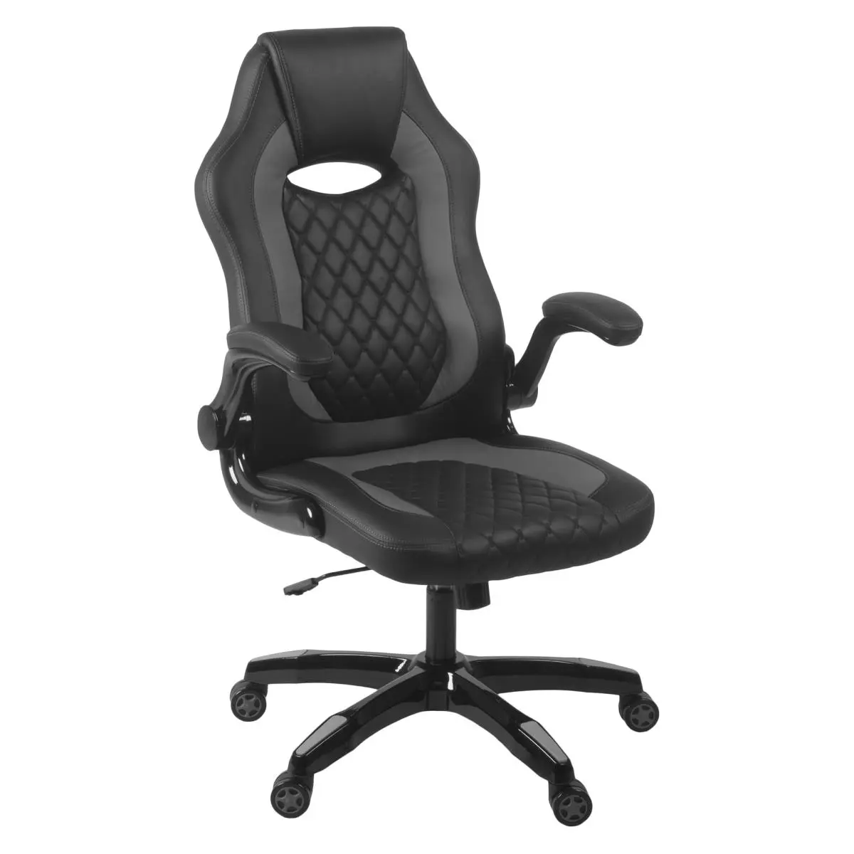 212 MAIN Archeus Ergonomic Adjustable Swivel Gaming Chair - Black & Grey, 2x More Cushion, 10-Year Expected Lifespan, Reclining Up to 130 Degrees, 42 lbs, 82% Seating Design, Lumbar Support, High-Density Foam, Padded Arms, for Indoor Use, Armrest, Gamers