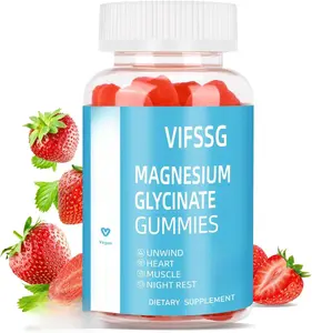 Magnesium Glycinate Gummies 400mg, Sugar Free Gummies with Magnesium L-Threonate 200mg - Magnesium Supplement Chewable Gummies for Women & Men Vegan, Organic Gummies 60 Count
