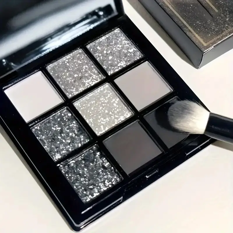 Gothic Smoky Eye Shadow Palette, 9 Shades Matte & Shimmer Finish, High Pigment Long-Lasting Makeup, Perfect for Daily Wear & Special Occasions, Highly Pigmented Palette, Eyeshadow