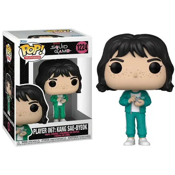 Funko Pop! Official Licensed Player 067 Kang Sae-Byeok Squid Game 1224 Vinyl Figure - New Collection with PopShield Soft Protector