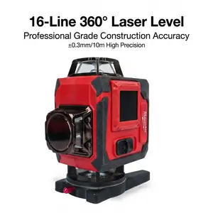 Milwaukee M12 16-Line Horizontal Vertical Laser Kit with Magnetic Base and 12H Runtime for Overhead Use