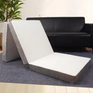 Trifold Mattress,  Size, 3 inch, Tri-Folding Floor Bed Washable, Portable Foldable Mattress  with Memory , Camping, Fold Up Guest Bed, RV Travel, Sleepovers, 75"x38"