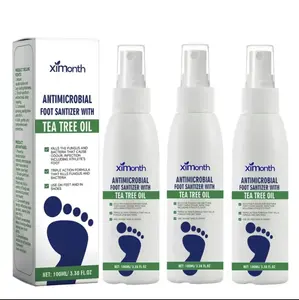 3 bottles Tea Tree Oil Foot Spray  | Cracked Heels & Athlete’s Foot Relief  | 48H Odor Control  | Callus & Nail Care-Dermatologist Tested fungus infection