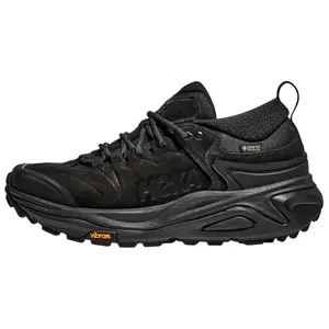 HOKA ONE ONE Kaha 3 GTX Women's Low-Cut Hiking Shoes with Gore-Tex, Durable and Slip-Resistant, Black Trending Shoes, House White Official Shoes to Get / Maison Mihara