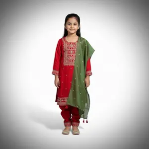 Bichitra silk  Party Wear Dress in Small Size 26 28 30,32 Available Comfortable Party Wear Dress with Gold Embroidery