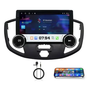 Double Knobs Android Radio for 【Ford Transit 2015 2016 2017 2018】 Car Stereo Android Auto 10.1 Inch Touchscreen GPS WiFi Bluetooth FM/RDS EQ + Backup Camera