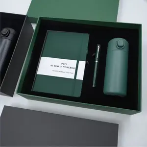 A5 Simple Notebook Gift Box Cross-Border Binding Horizontal Line High Aesthetic Notebooks Gift Set, Stylish Writing Journal