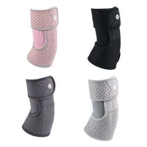 Unisex Adjustable Open Wrap Compression Elbow Pad, Breathable Sports Elbow Brace for Weightlifting, Basketball, Cycling, Anti-Impact Protective Sleeve for Men Women