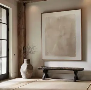 Wabi-Sabi Textured Art Beige Minimalist Art Textured Minimalist Wall Art Beige Wabi-Sabi Painting Modern Home Decor Neutral Beige Home Decor