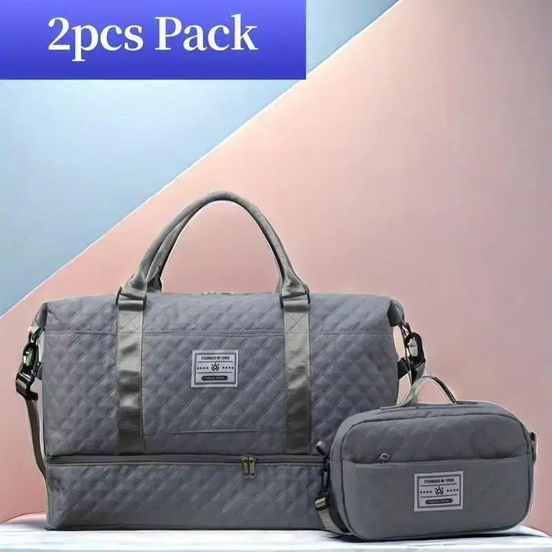 Travel Bag Set, Women's Weekend Bag with Shoulder Strap, Overnight Bag with Shoe Compartment, Yoga Gym Bag with Wet Pocket and Shoe Pocket, Pre and Postpartum Hospital Bag, Business Sports Bag Set Travel Bag Set, Women's Weekend Bag with Shoulder Strap, Overnight Bag with Shoe Compartment, Yoga Gym Bag with Wet Pocket and Shoe Pocket, Pre and Postpartum Hospital Bag, Business Sports Bag Set