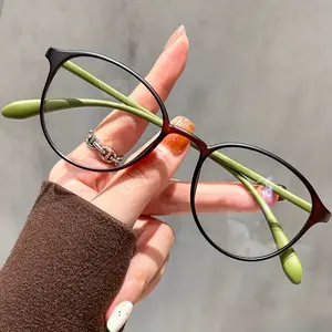 NewUltra-Lightweight Comfort Clear Eyeglasses for Women - Chic INS Style, Full-Rim Square Frame with Green Accents, AC Lens, Ideal for Daily Wear & Computer Use, Computer Eyewear |         Modern Aesthetic |         Lightweight Glasses
