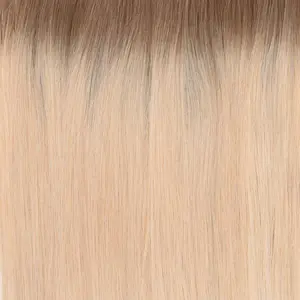 Natural Hair Clip-In Extensions by Atelier - ROOTED LIGHT BLONDE, 10 pieces set