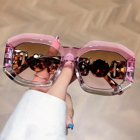 1 Pair Fashionable Tinted Lens Sunglasses, Simple Design Sunglasses for Everyday Use, Summer Fashion Sunglasses, Trendy Beach Eyewear, Travel Accessories, Stylish Shades