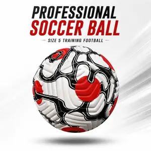 Size 5 Soccer Ball, Durable PU Training Football for Adults & Youth, Outdoor Match Ball, Perfect for Practice and Games