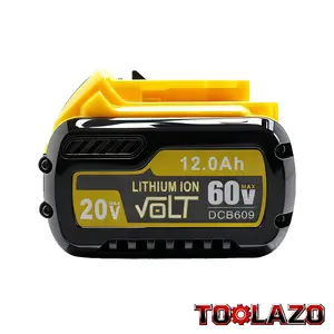 High-Capacity DEWALT Battery, 12000mAh, Perfect for DCB606 DCB609 DCB612 Tools – Fully Compatible with the Entire 20V/60V MAX FlexVolt System and Chargers