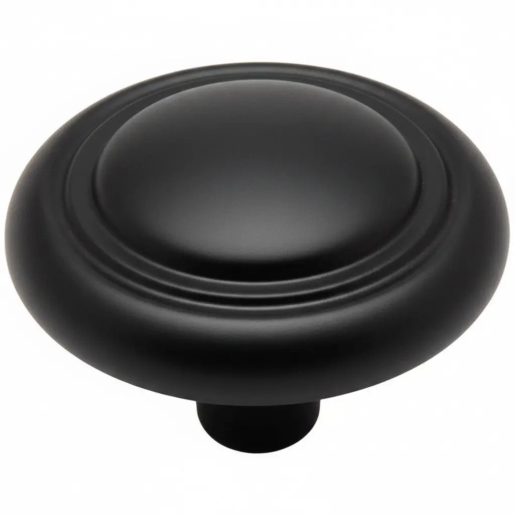 Cosmas 2202FB Flat Black Cabinet Knob