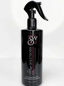 SW Hair Solutions All-in-One Leave-In Conditioner Detangler & Heat Protectant with Keratin & Tea Tree Oil for Nourishing Frizz Control and Hydration