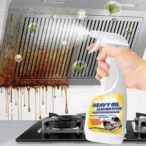 Kitchen Heavy Oil Stain Cleaner Spray, Gentle Non-Irritating Oven Grease Remover, Multi-Purpose Oil Stain Net, Hand-Friendly Cleaning Agent