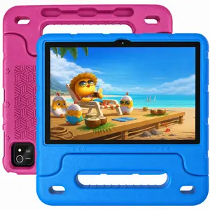 JUNINKE 10 inch Kids Tablet, Android 15 Tablet for Kids with Shockproof Case, 64GB Storage, Quad-Core, Dual Camera, Parental Controls, 2.4G WiFi, Educational Tablet for Boys and Girls