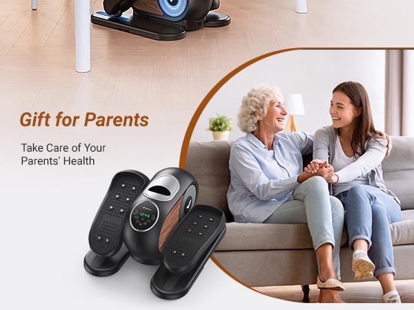 Product Introduction of MERACH Under Desk Elliptical Machine for Home and Office, 12 Adjustable Speeds Quiet & Portable Seated Pedal Exerciser for Seniors With Non-Slip Pad, dealsforyoudays 3