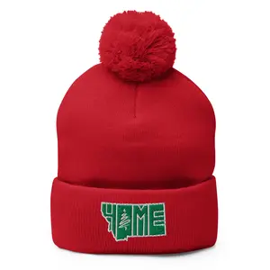 Home for the Holidays Pom-Pom Beanie