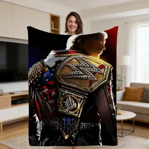 Cody Rhodes WWE Flannel Blanket | Soft Warm Cozy Throw - Aesthetic Room Setup for Wrestling Fans