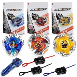 Bey X UX Booster Starter Battle Top with Launcher Grip Set Gyro Spinning Toy Fighting Game Xmas Gift