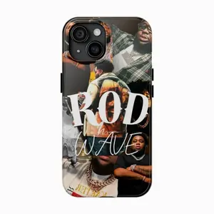 Rod Wave Last Lap Tour 2025 Hip-Hop Rapper Tough Phone Case Impact Resistant Protective Cover V1 Suitable for iPhone 17-11 Pro Max/Plus and  Samsung Galaxy S23-25 - Gifts For Fans Men Women Dual-Layer Shockproof Shell Concert Merch.
