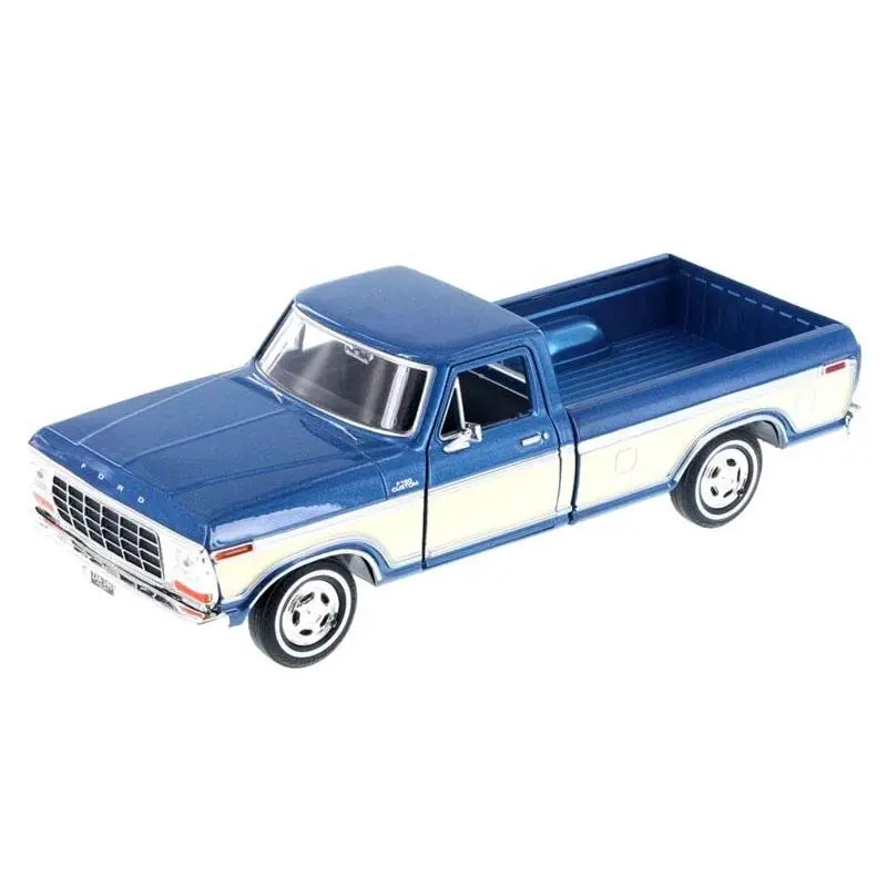 1979 Ford F-150 2-Tone Blue/Cream Classic Model Car - Motormax 79346BLCRM 1:24 Scale Diecast Collectible (American Classics Series), Two-Tone