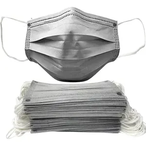 50PCS Gray 3 Layer Non-medical Disposable Protection Face Masks for Adult Teenager Seniors