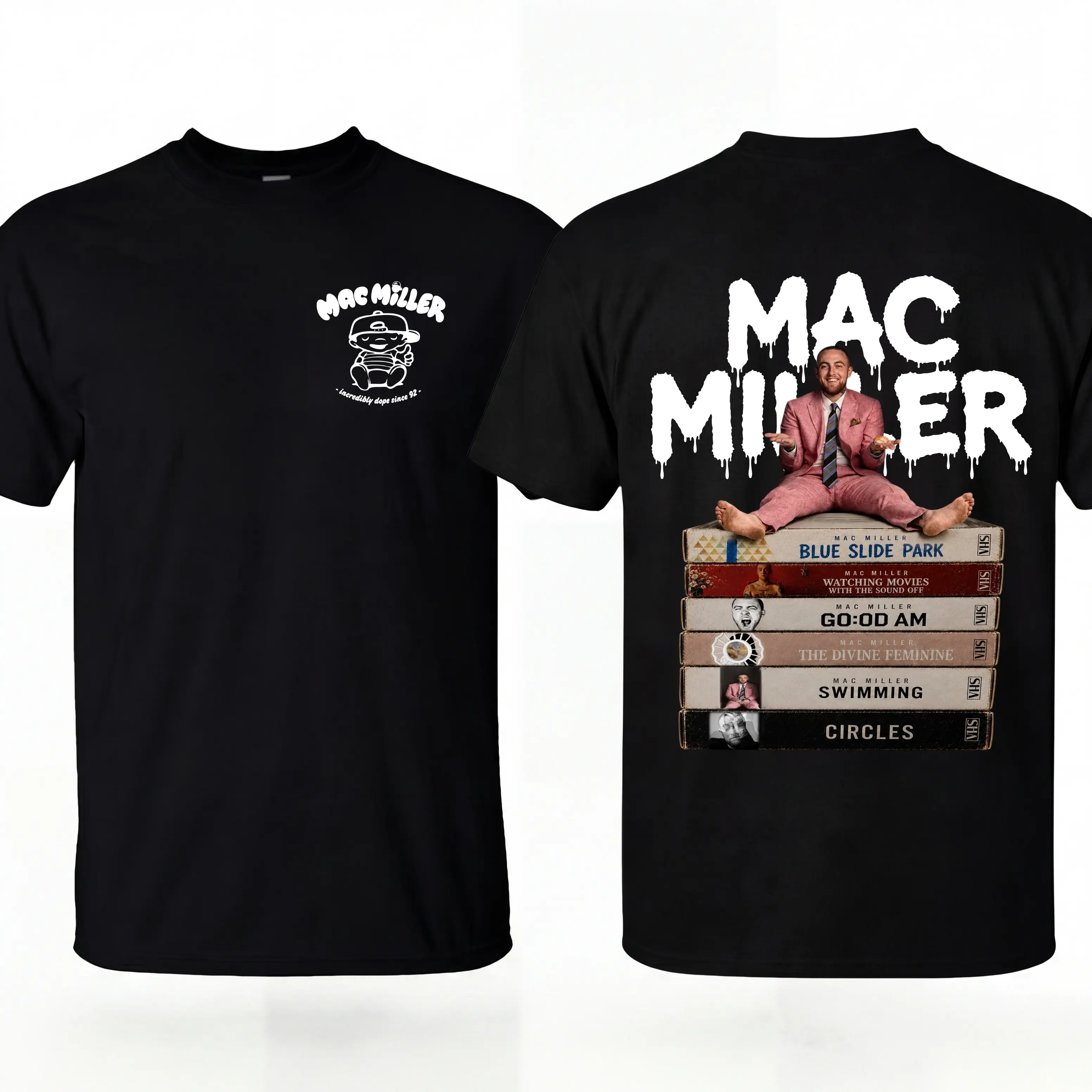 Mac Miller Shirt Vintage Hip Hop Rap Tee, Mac Miller Albums Cassette Tape Shirt, Retro Hip Hop Rapper Graphic T-shirt, Unisex Clothing, Gift For Her, MADE IN USA