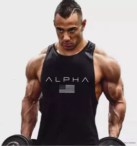 Men's Gym Bodybuilding Stringer Tank Top Workout Muscle Fitness Sleeveless Vest