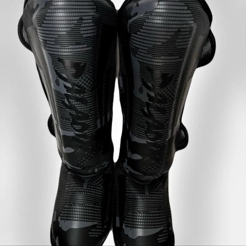 PLD MMA Professional Shin Guards - Black Durable Protective Gear, Stylish Reliable Equipment for Serious Fighters' MMA Training