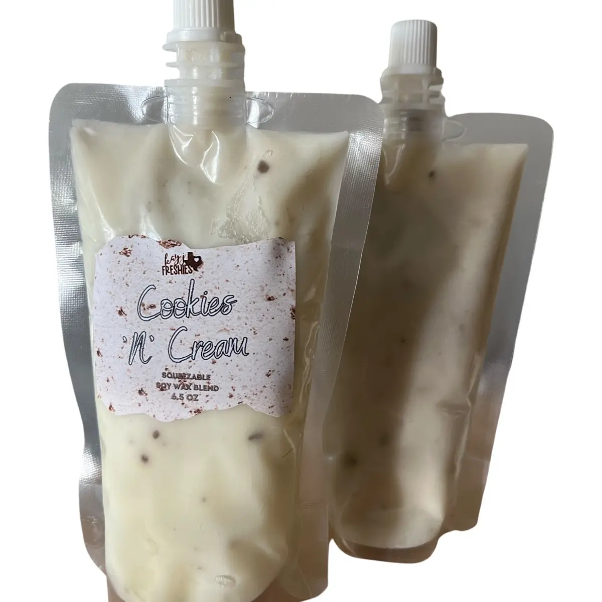 Squeeze wax cookies and cream