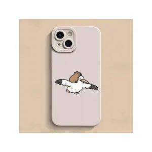 Funny Cartoon Capybara Phone Case For IPhone 16 15 14 13 12 11 Pro Max Mini X XR XS 7 8 Plus Cute Soft Silicone Back Cover