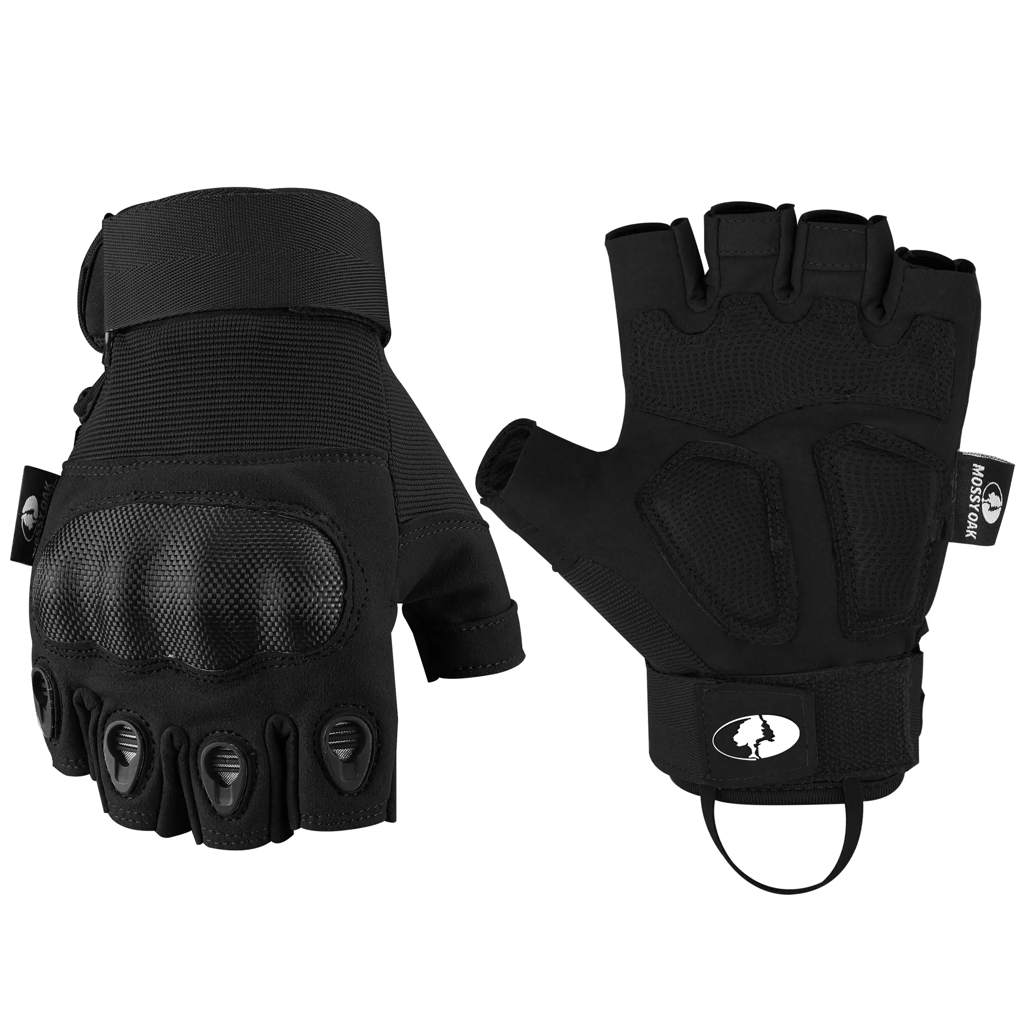 #summersale Mossy Oak Fingerless Tactical Gloves for Men and Women- Motorcycle Gloves for Tactical Shooting, Hunting, Cycling and Hiking