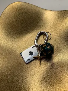 Star Design Pendant Keychain Bag Accessory, Street Style Grommet Eyelet Design, All Season Fashion Jewelry Gift Idea, Bag Charms, Keychain For Bags