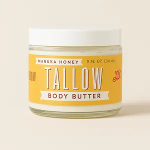 Manuka Honey + Rosehip Tallow Body Butter – Deeply Nourishing & Repairing Natural Skincare